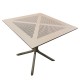 15300080 Τραπέζι Κήπου ArteLibre SIREA Cappuccino PP 80x80x75cm Καφέ