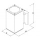 80203824 it-Lighting Elarbee E27 Outdoor Wall Lamp with Up or Down light in White (80203824)