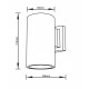 80203744 it-Lighting Candler E27 Up or Down Outdoor Light in Anthracite  Color (80203744)