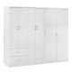 ΝΤΟΥΛΑΠΑ 6ΦΥΛΛΗ BLAKELY HM21235.05 ΜΕΛΑΜΙΝΗ ΧΡΩΜΑ ΛΕΥΚΟ 201x43x181Υεκ