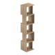 230-000172 Βιβλιοθήκη Cubik pakoworld sonoma 35x30x161εκ