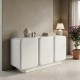415-000013 Μπουφές Kooldio pakoworld mdf λευκό 120x37.5x69εκ