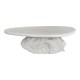 415-000015 Τραπέζι σαλονιού Zinol pakoworld mdf-polyresin λευκό 105x62x32εκ