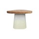 415-000010 Τραπέζι Fessen pakoworld ξύλο ελάτου-mdf oak-λευκό 180x90x78εκ
