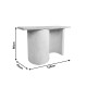 415-000012 Κονσόλα Jeckie pakoworld ξύλο ελάτου-mdf oak-λευκό 120x38x80εκ