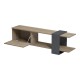 230-000200 Έπιπλο τηλεόρασης Standi pakoworld σε sonoma-ανθρακί 120x25x36.8εκ
