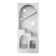 415-000018 Βιβλιοθήκη-ραφιέρα Boolten pakoworld mdf λευκό 80x38x190εκ