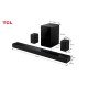 TCL Soundbar 7.1.4 Bluetooth, HDMI και Wi-Fi με Ασύρματο Subwoofer και Τηλεχειριστήριο Μαύρο Q85H