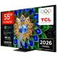 TCL  55A400U Smart Τηλεόραση 55" 4K UHD QD-Mini LED A400U HDR (2026) E