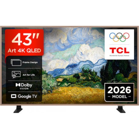 TCL 43A400 Pro Smart Τηλεόραση 43" 4K UHD QD-Mini LED A400 Pro Art HDR (2026) E
