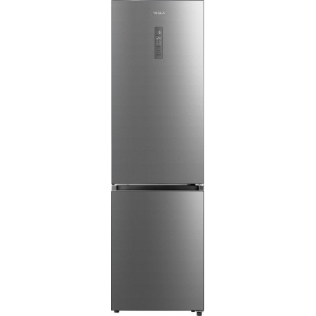 Tesla  RC3800FMX Ψυγειοκαταψύκτης 378lt NoFrost Υ201xΠ59.5xΒ66εκ. Inox E