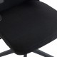ΚΑΡΕΚΛΑ ΓΡΑΦΕΙΟΥ KESI HM1222.01 ΜΑΥΡO MESH & PP 52x50x122Υεκ.
