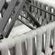 Ε6879,1 MAJORCA Ξαπλώστρα, Αλουμίνιο με Olefin Rope Γκρι, Μαξιλάρι Ανοιχτό Γκρι