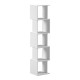 230-000173 Βιβλιοθήκη Cubik pakoworld λευκό 35x30x161εκ