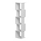 230-000173 Βιβλιοθήκη Cubik pakoworld λευκό 35x30x161εκ