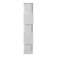 230-000173 Βιβλιοθήκη Cubik pakoworld λευκό 35x30x161εκ