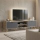 230-000205 Έπιπλο τηλεόρασης Gorna pakoworld sonoma-ανθρακί 180x35x48.6εκ