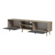 230-000205 Έπιπλο τηλεόρασης Gorna pakoworld sonoma-ανθρακί 180x35x48.6εκ