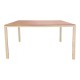 152-000106 Τραπέζι Nares pakoworld αλουμίνιο cappuccino-plywood σε φυσική απόχρωση 140x80x72.5εκ