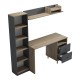 230-000212 Σύνθεση γραφείου Kontor pakoworld sonoma-ανθρακί 120x50x160εκ