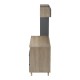 230-000212 Σύνθεση γραφείου Kontor pakoworld sonoma-ανθρακί 120x50x160εκ