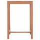 ΤΡΑΠΕΖΙ ΜΠΑΡ ΤΕΤΡΑΓΩΝΟ PRESSCOT HM18113 ΞΥΛΟ TEAK ΣΕ ΦΥΣΙΚΟ 70x70x105Υεκ.