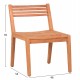 ΚΑΡΕΚΛΑ ΕΞΩΤ.ΧΩΡΟΥ PAVEL HM6615 ΞΥΛΟ TEAK--ΦΥΣΙΚΟ ΧΡΩΜΑ 46x54x78Υεκ.
