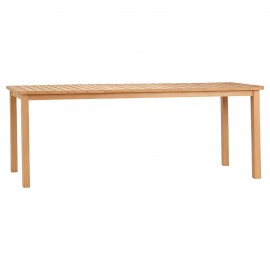 ΤΡΑΠΕΖΙ ΟΡΘΟΓΩΝΙΟ FINTO HM6616 ΞΥΛΟ TEAK--ΦΥΣΙΚΟ 200x100x75Υεκ.