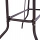 ΣΕΤ ΤΡΑΠΕΖΑΡΙΑΣ 5ΤΜΧ ADAM HM10897.02 ΤΡΑΠΕΖΙ 110x60εκ & 4 ΠΟΛΥΘΡΟΝΕΣ--ΚΑΦΕ