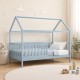 ΕΚ701,3 DREAM τ.Montessori Παιδικό Κρεβάτι, για Στρώμα 90x190cm, Ξύλο Πεύκου Απόχρωση Γαλάζιο
