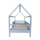 ΕΚ701,3 DREAM τ.Montessori Παιδικό Κρεβάτι, για Στρώμα 90x190cm, Ξύλο Πεύκου Απόχρωση Γαλάζιο