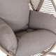 ΠΟΛΥΘΡΟΝΑ-ΦΩΛΙΑ RULER HM6506.02 ΜΟΚΑ ΜΕΤΑΛΛΟ-P.E.RATTAN--ΓΚΡΙ ΜΑΞΙΛΑΡΙΑ 90x85x154Υεκ