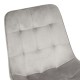 128-000048 Καρέκλα Berne pakoworld βελούδο σε γκρί απόχρωση 53x62x84εκ