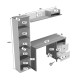 230-000212 Σύνθεση γραφείου Kontor pakoworld sonoma-ανθρακί 160x50x158,2εκ
