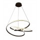 6092-A-Black Inlight Κρεμαστό φωτιστικό LED 58W 3CCT (by switch on base) σε μαύρη απόχρωση D:60cm (6092-A-Black)