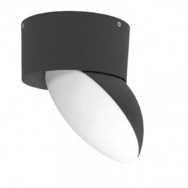 80208410 it-Lighting Wabash LED 7W 3CCT Outdoor Wall Lamp Black D:13cm (80208410)