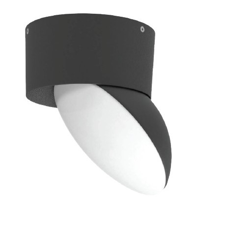 80208410 it-Lighting Wabash LED 7W 3CCT Outdoor Wall Lamp Black D:13cm (80208410)