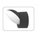 80208410 it-Lighting Wabash LED 7W 3CCT Outdoor Wall Lamp Black D:13cm (80208410)