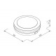 80301120 it-Lighting Klamath LED 36W 3CCT Outdoor Ceiling Light White D:30cmx5,2cm (80301120)