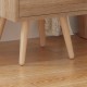 370-000027 Κομοδίνο Selma pakoworld σε φυσική απόχρωση 29.7x29.7x45εκ