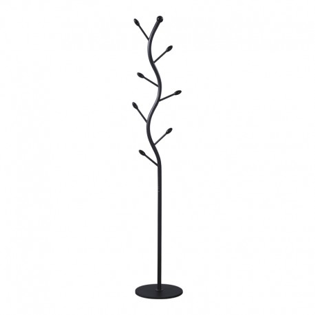 395-000011 Καλόγερος Lelom pakoworld μέταλλο σε μαύρη απόχρωση Φ30x170εκ