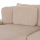 ΚΑΝΑΠΕΣ ΑΡΙΣΤΕΡΗ ΓΩΝΙΑ CRANFIELD HM3287.02L ΜΠΕΖ ΡΙΓΕ ΥΦΑΣΜΑ 315x167(γωνία)x67Υεκ.