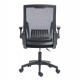 ΚΑΡΕΚΛΑ ΓΡΑΦΕΙΟΥ ZENITH HM1225.01 PP & MESH ΥΦΑΣΜΑ--ΜΑΥΡΟ 60x60x92-100Υεκ