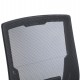 ΚΑΡΕΚΛΑ ΓΡΑΦΕΙΟΥ ZENITH HM1225.01 PP & MESH ΥΦΑΣΜΑ--ΜΑΥΡΟ 60x60x92-100Υεκ