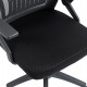 ΚΑΡΕΚΛΑ ΓΡΑΦΕΙΟΥ ZENITH HM1225.01 PP & MESH ΥΦΑΣΜΑ--ΜΑΥΡΟ 60x60x92-100Υεκ