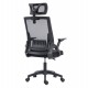 ΚΑΡΕΚΛΑ ΓΡΑΦΕΙΟΥ MATRON HM1226.01 ΜΑΥΡO PP & MESH ΥΦΑΣΜΑ 47x47x128Υεκ