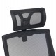 ΚΑΡΕΚΛΑ ΓΡΑΦΕΙΟΥ MATRON HM1226.01 ΜΑΥΡO PP & MESH ΥΦΑΣΜΑ 47x47x128Υεκ