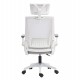 ΚΑΡΕΚΛΑ ΓΡΑΦΕΙΟΥ MATRON HM1226.02 ΛΕΥΚΟ PP--ΑΝΟΙΧΤΟ ΓΚΡΙ MESH 47x47x128Υεκ