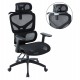 ΚΑΡΕΚΛΑ ΓΡΑΦΕΙΟΥ APEX HM1227.01 ΜΑΥΡO MESH & PP 68x68x120-130Υεκ
