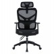 ΚΑΡΕΚΛΑ ΓΡΑΦΕΙΟΥ APEX HM1227.01 ΜΑΥΡO MESH & PP 68x68x120-130Υεκ